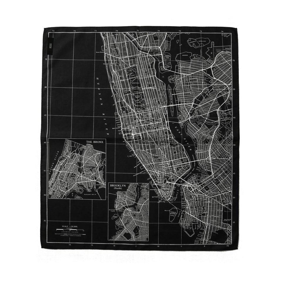 8000 Escape Map Silk Bandana