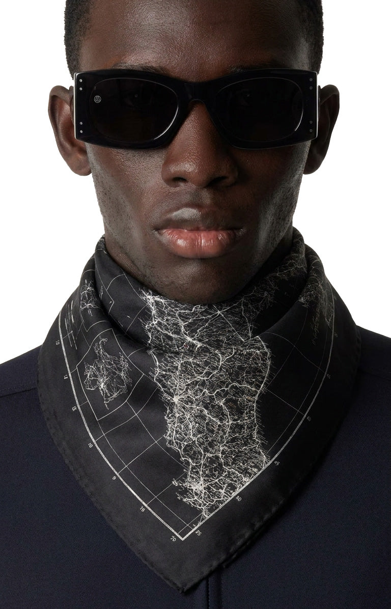 8000 Escape Map Silk Bandana
